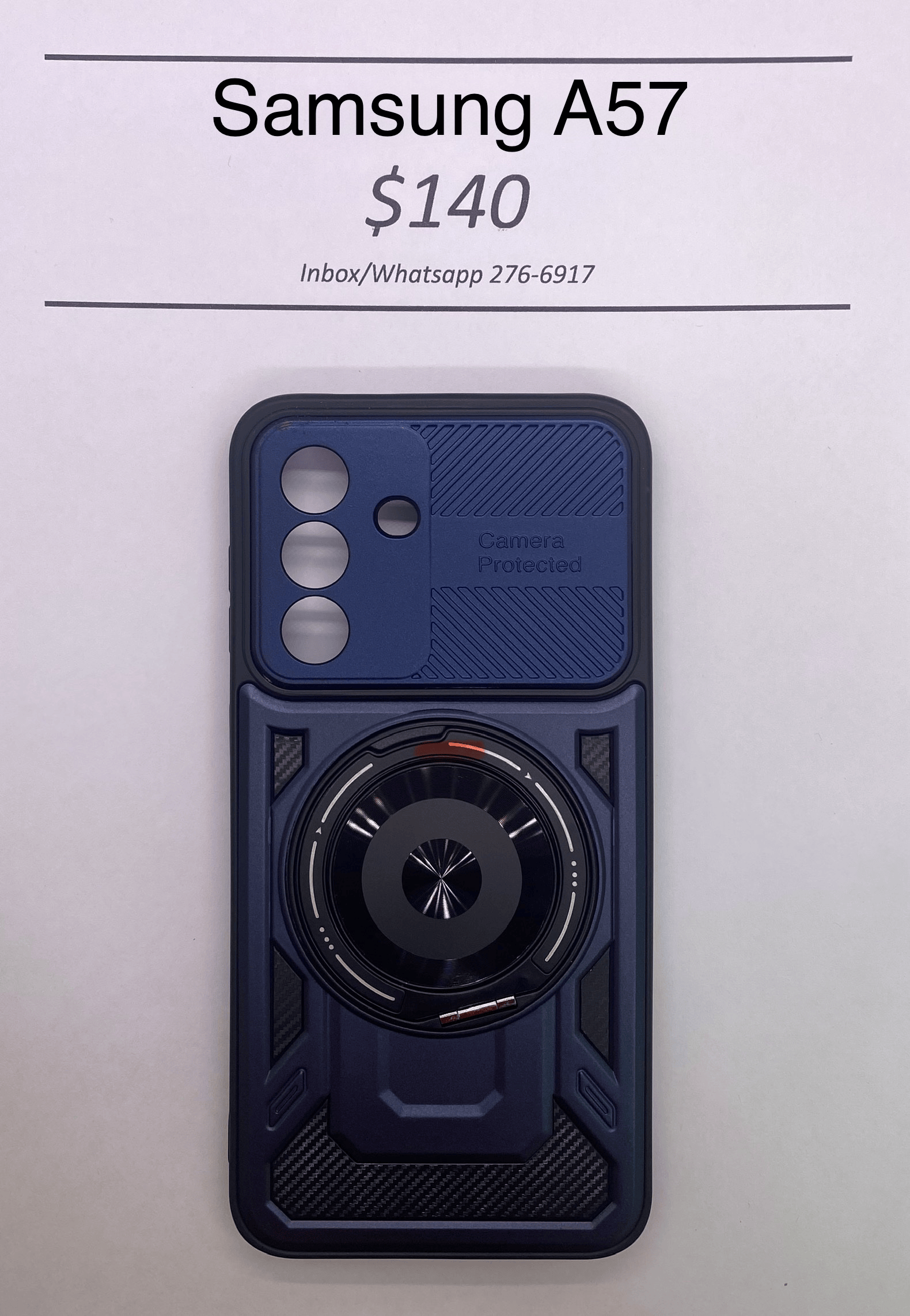 A57 Blue Rugged Camera Protected