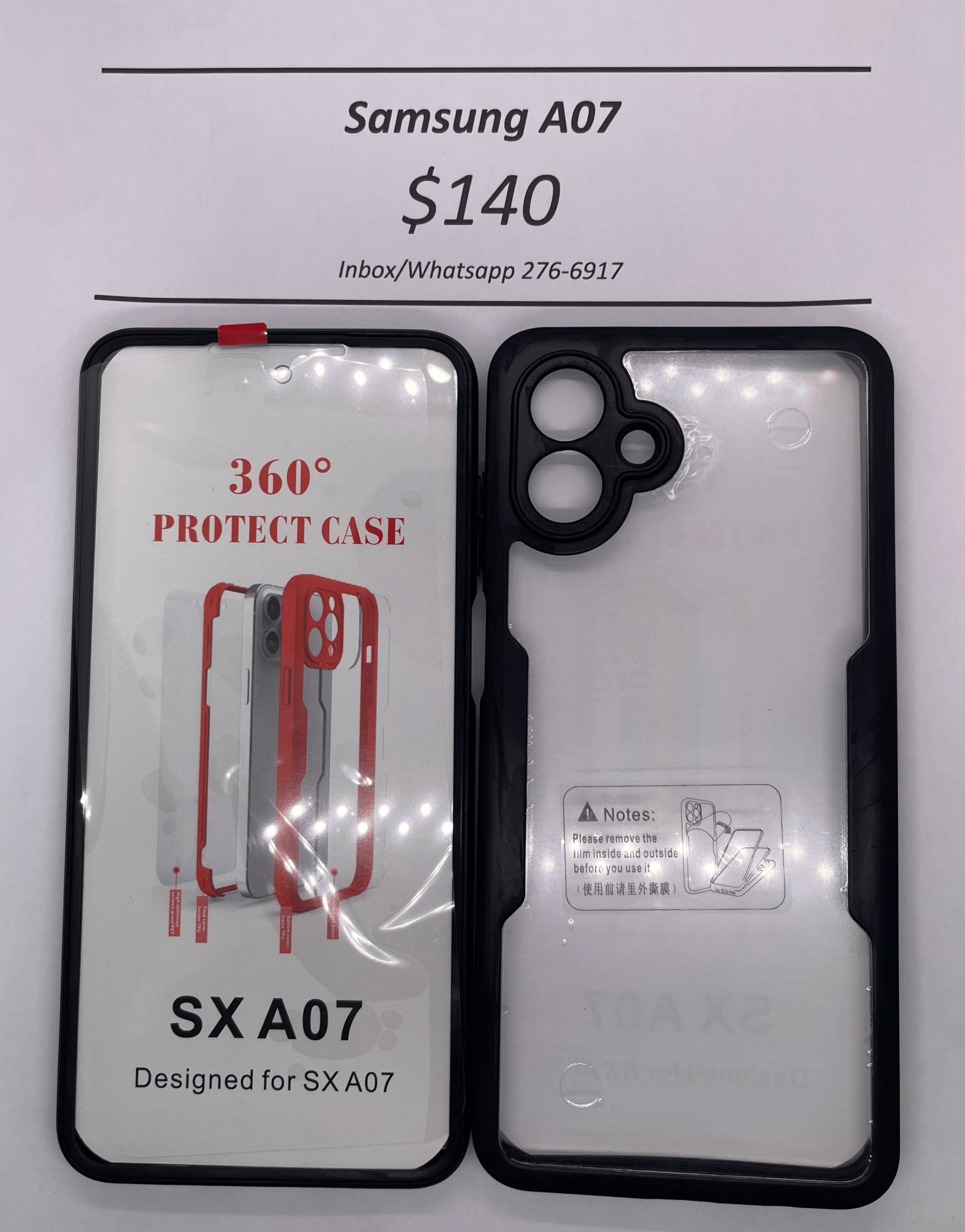A07 Black Rugged 360 case