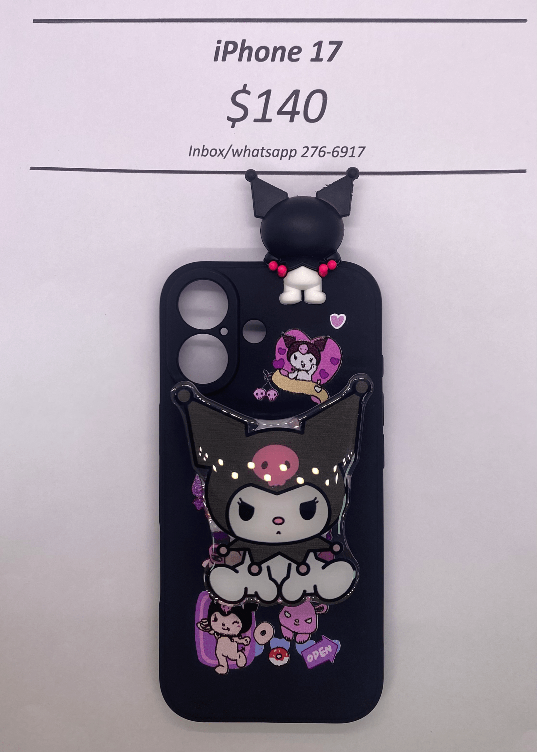 iPhone 17 Kuromi with Pop Socket