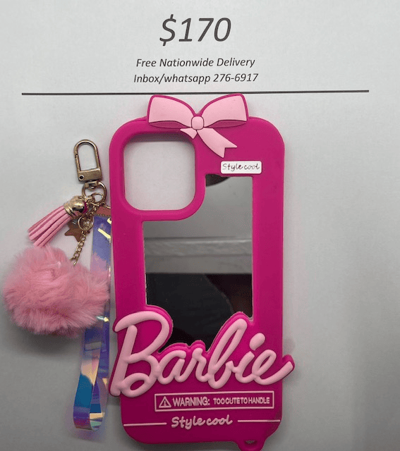 iPhone 15 Pro Max Barbie Fuchsia case