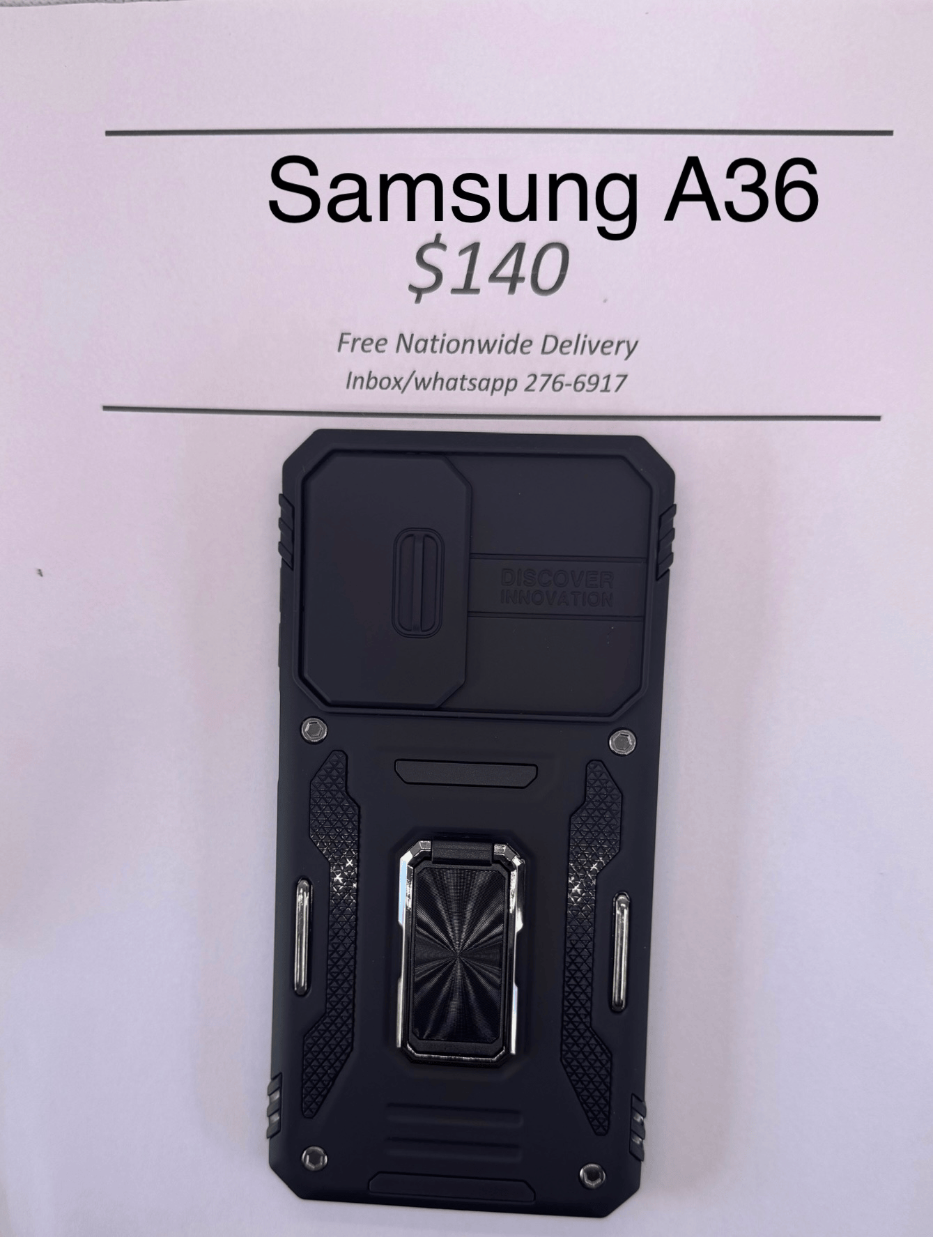 A36 Black Rugged w Camera Cover