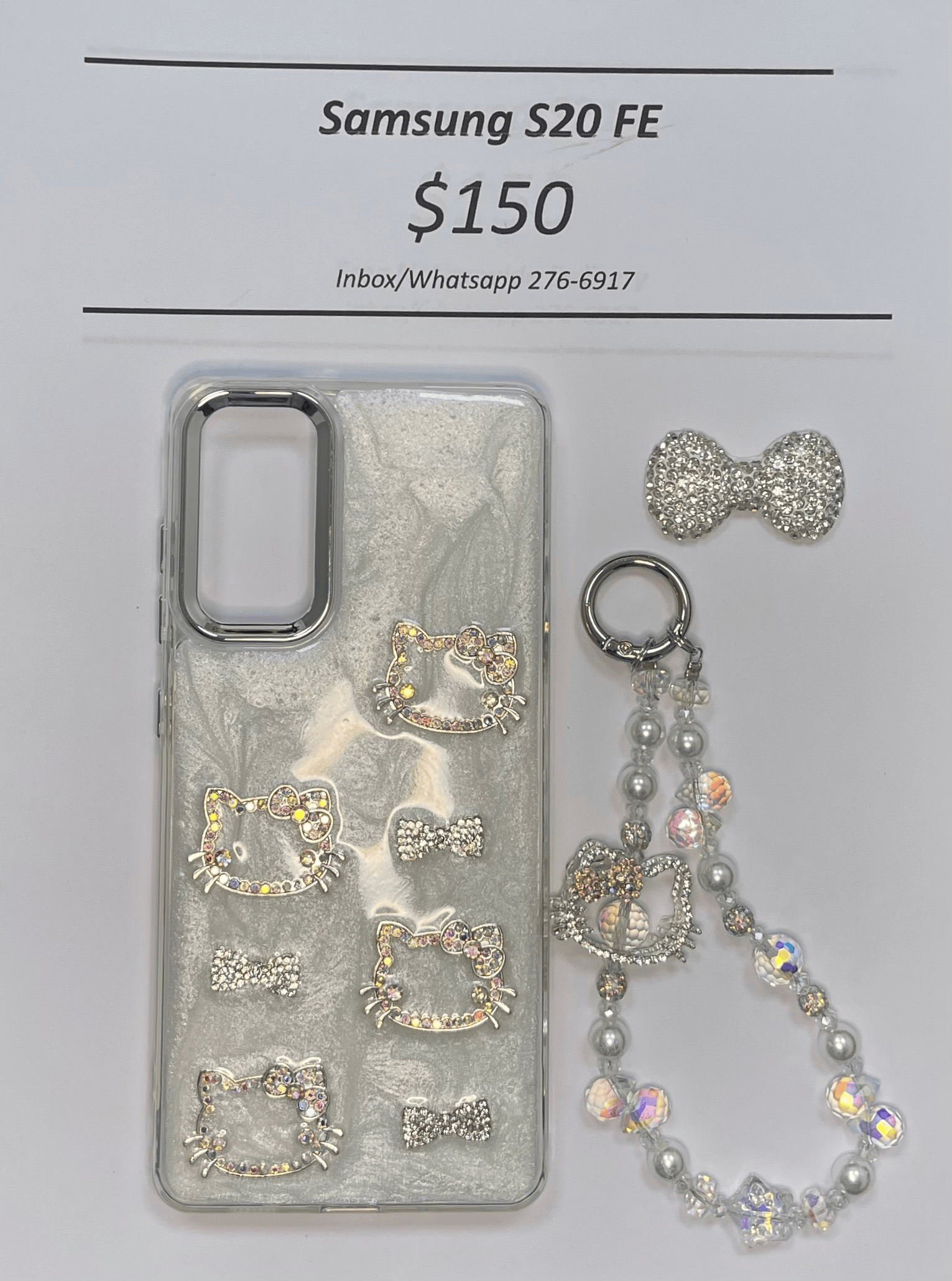 S20 FE Silver Gem Hello Kitty