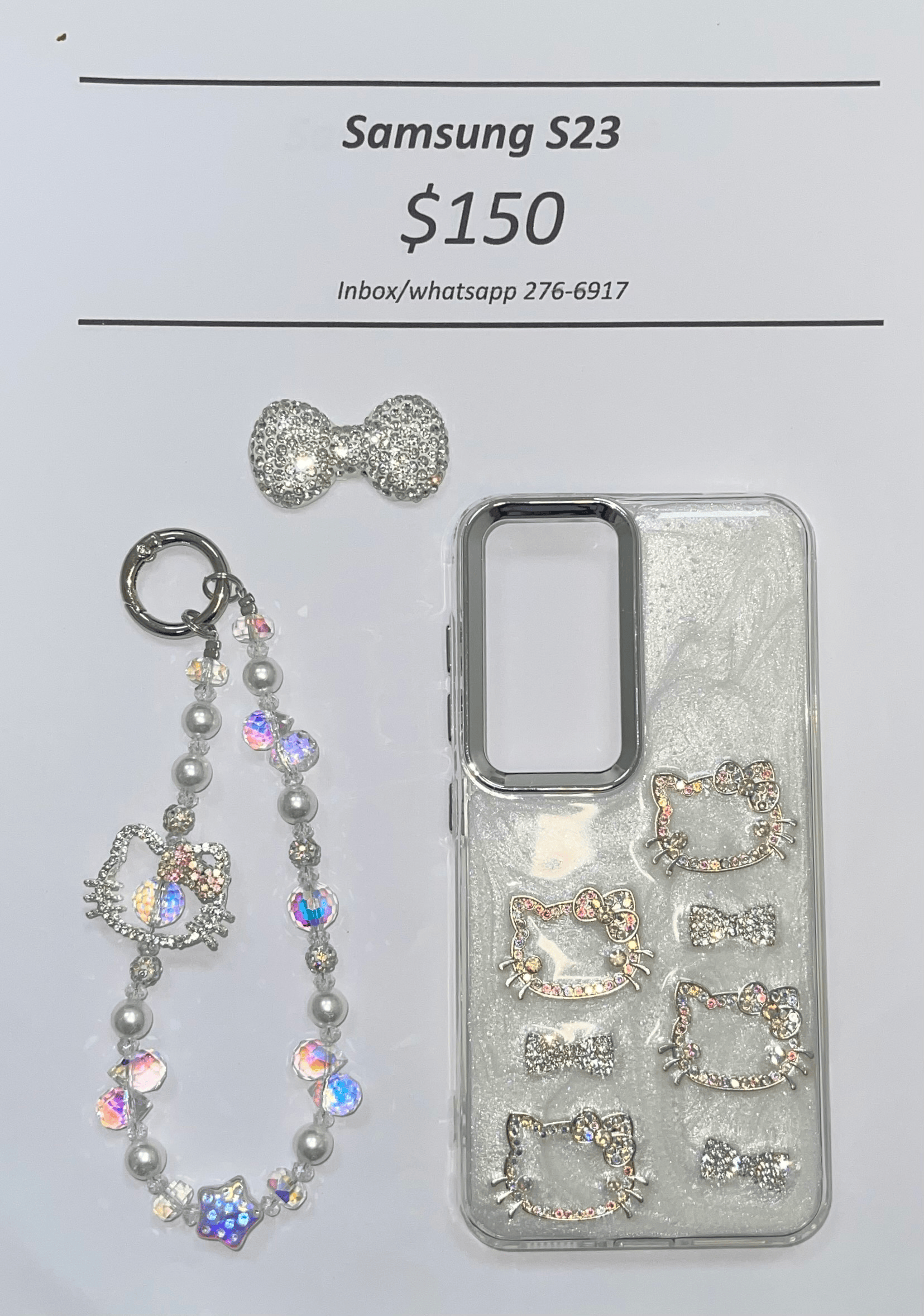 S23 Silver Gem Hello Kitty