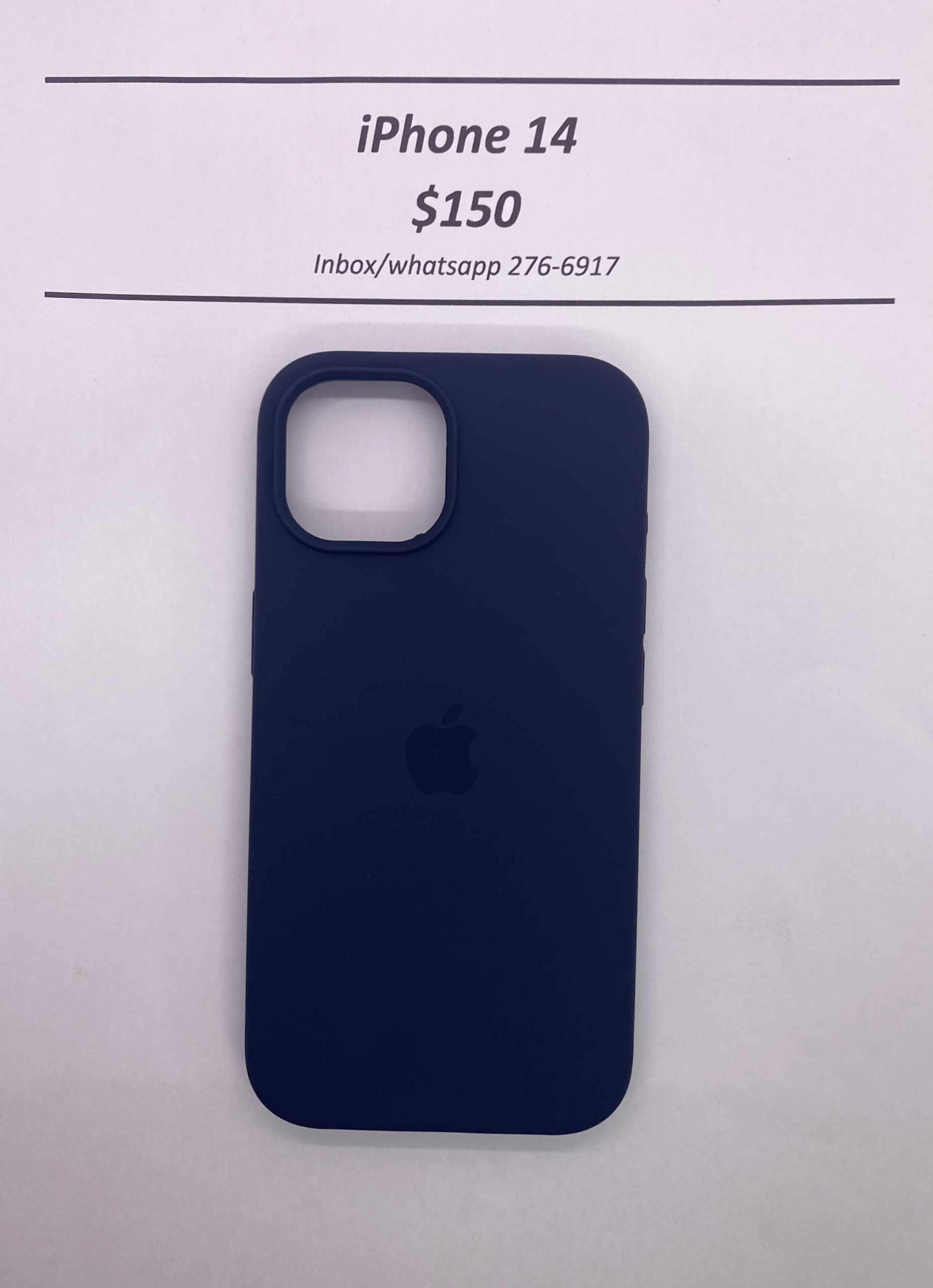 iPhone 14 Pro Blue Logo Case