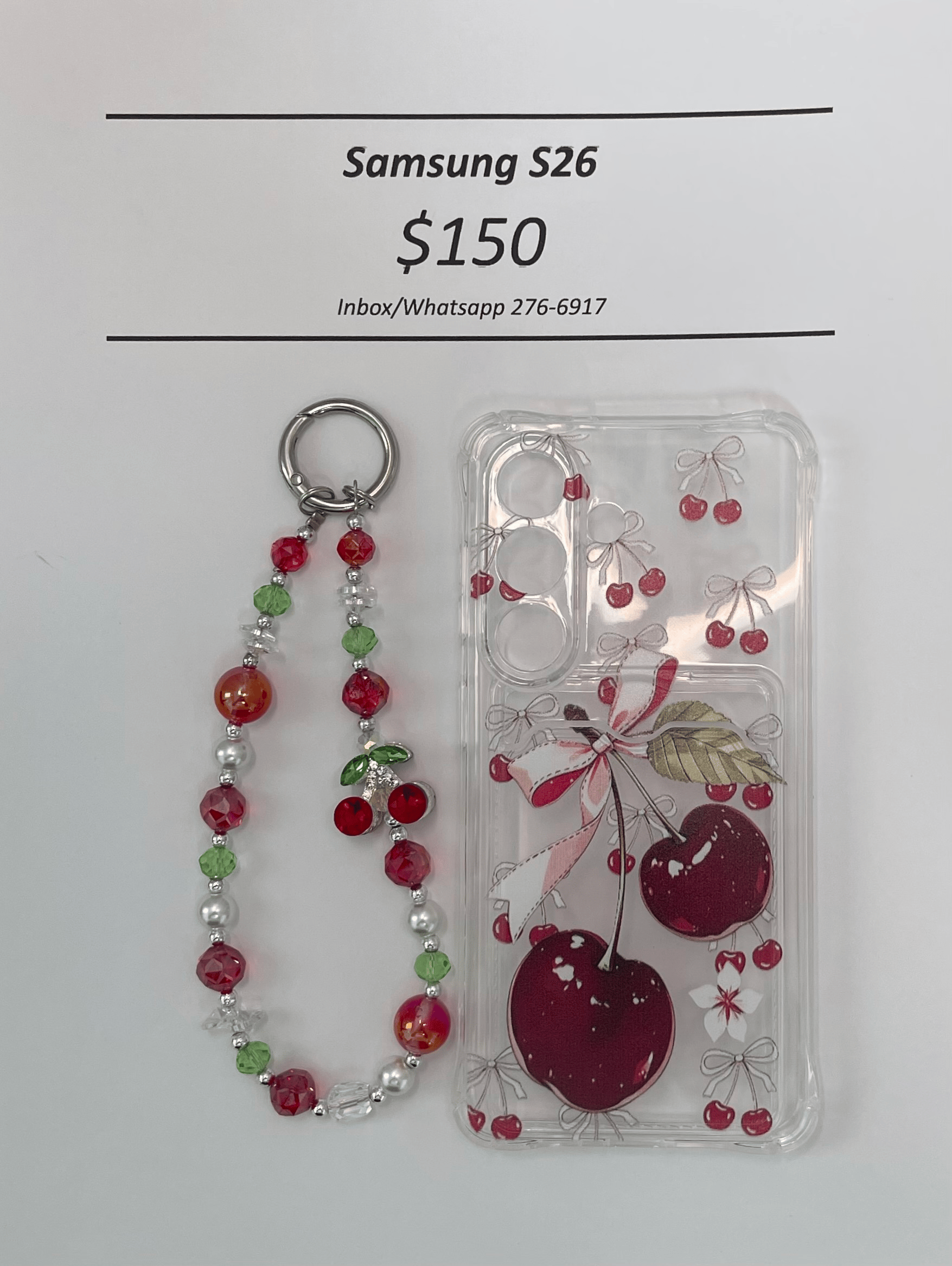S26 Cherry Cardholder Case