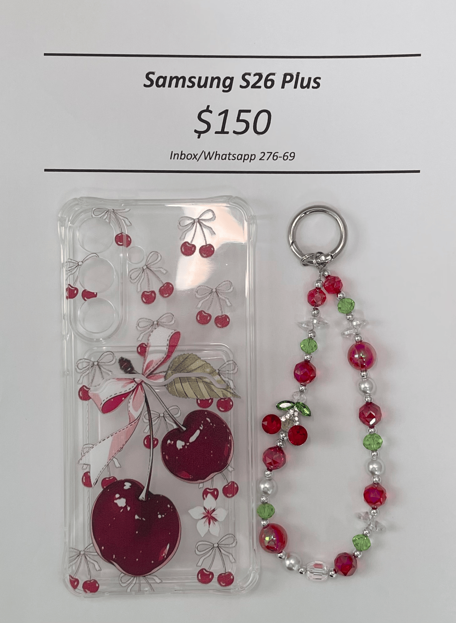S26+ Cherry Cardholder Case