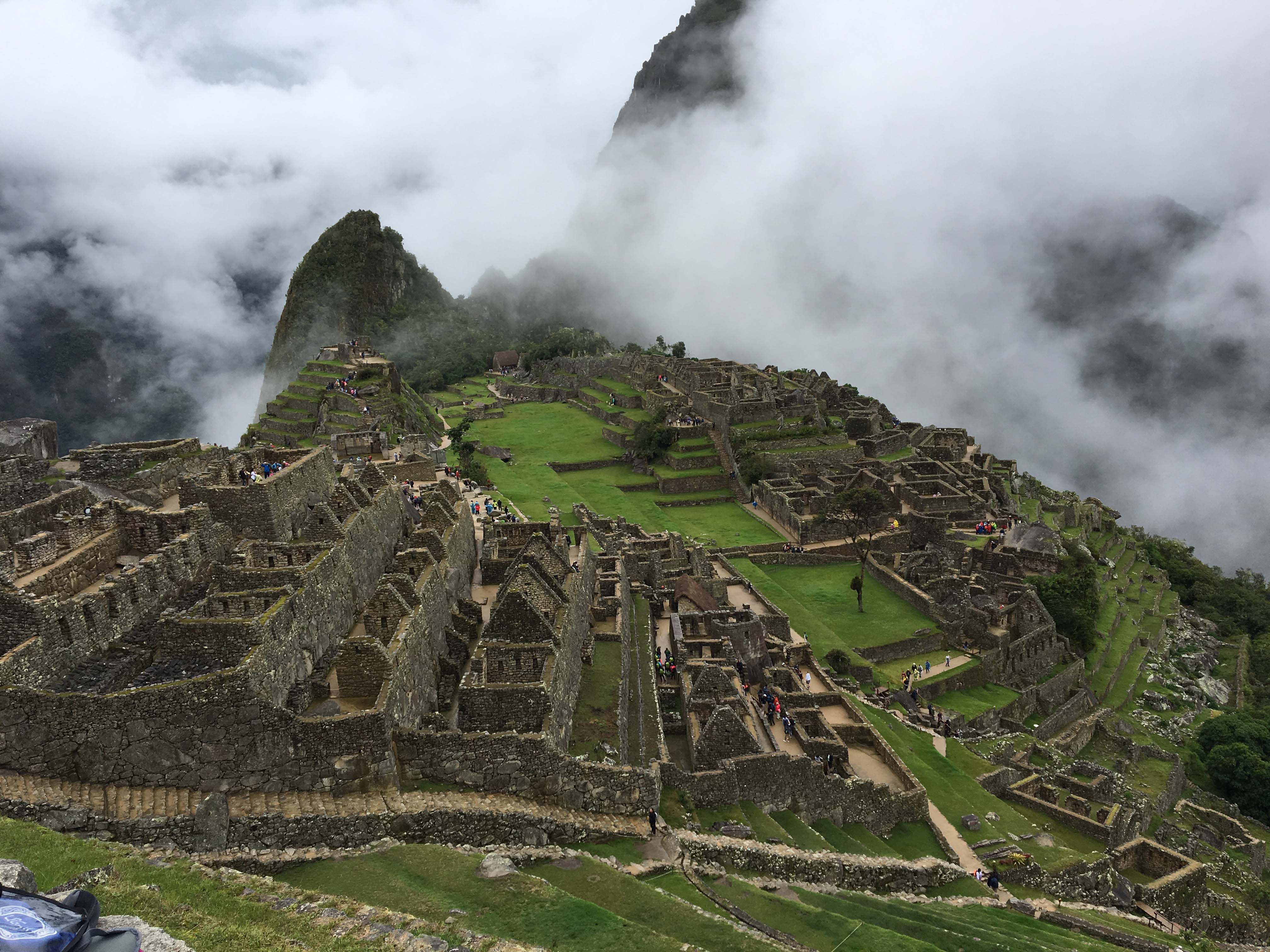 Machu Picchu in the fog