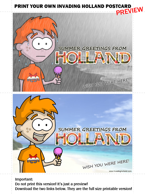 Free Holland Postcard Free Holland Postcard