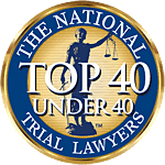 National Trial Lawyers Badge for Top 40 under 40