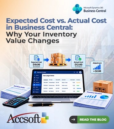 Expected Cost vs. Actual Cost in Business Central: Why Your Inventory Value Changes