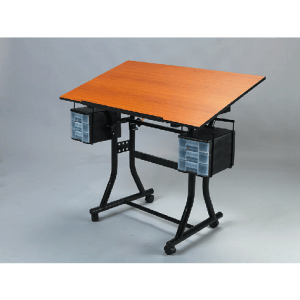 Creation Station Hobby Table, Cherrywood Melamine Top, by CHARTPAK