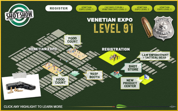 SHOT Show 2026 Floor Tour With Interactive Maps Global Ordnance News SHOT25MAP1.