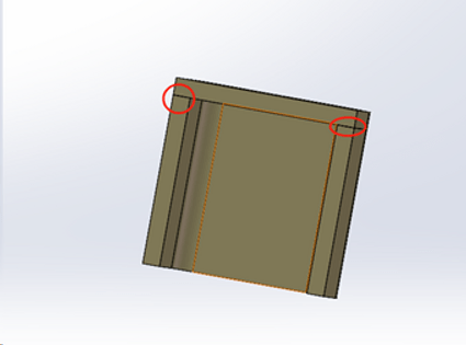 Semiconductor metal frame detail