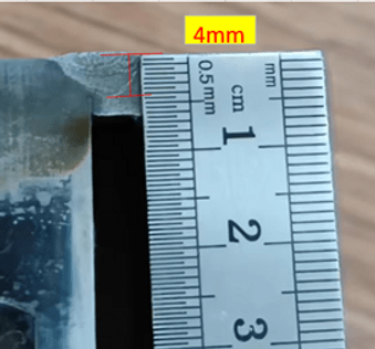 Semiconductor metal frame detail