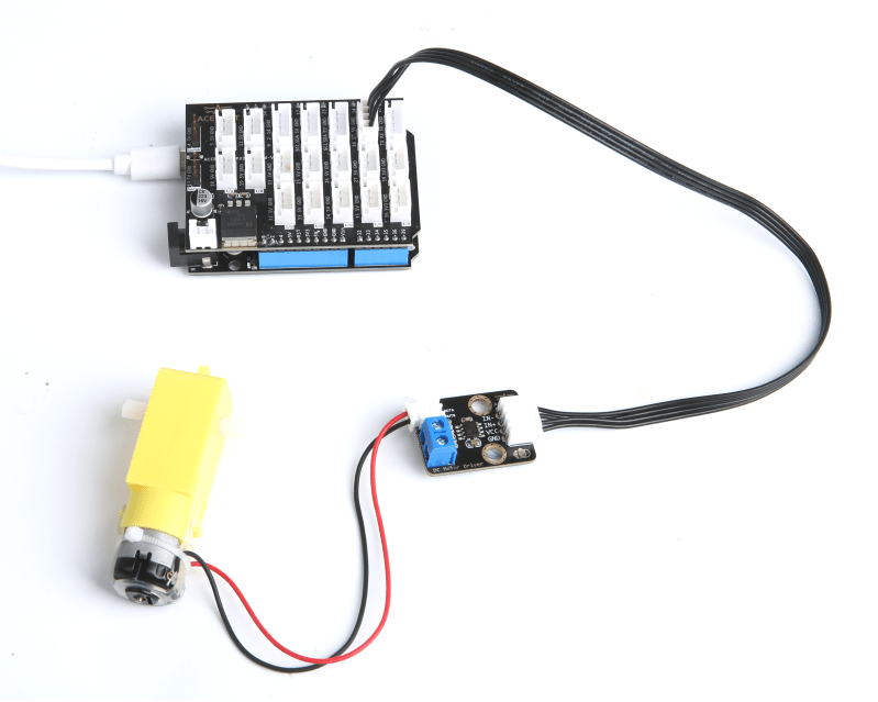 Qb101 Dc Motor Driver Module Acebott - Modern City Background - Desktop