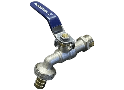 Torneira de Jardim em Latão com Engate Rápido e Espigão