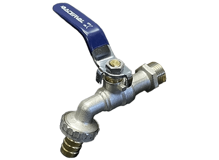 Torneira de Jardim em Latão com Engate Rápido e Espigão