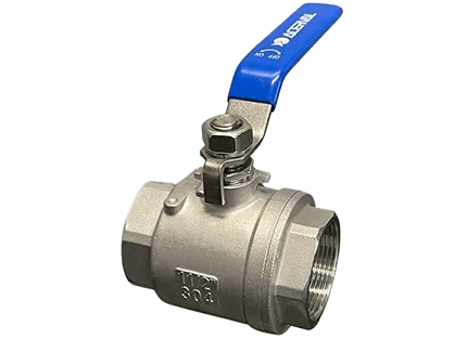 Válvula de Esfera Monobloco em Total Inox Passagem Plena BSP 1000wog