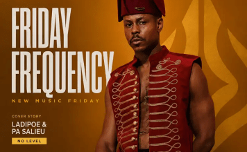 Friday Frequency #005 cover featuring LADIPOE for AceWorldTEAM's New Music Friday editorial playlist of the week's essential African music.