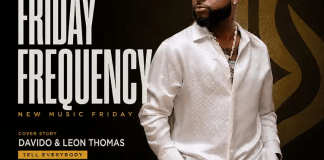 New Music Friday cover featuring Davido on AceWorldTEAM's Friday Frequency #007 highlighting the week's best new African music releases.
