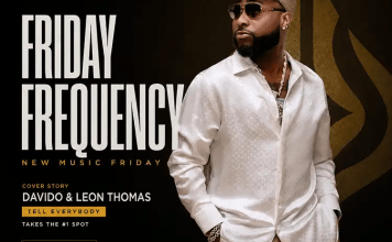New Music Friday cover featuring Davido on AceWorldTEAM's Friday Frequency #007 highlighting the week's best new African music releases.