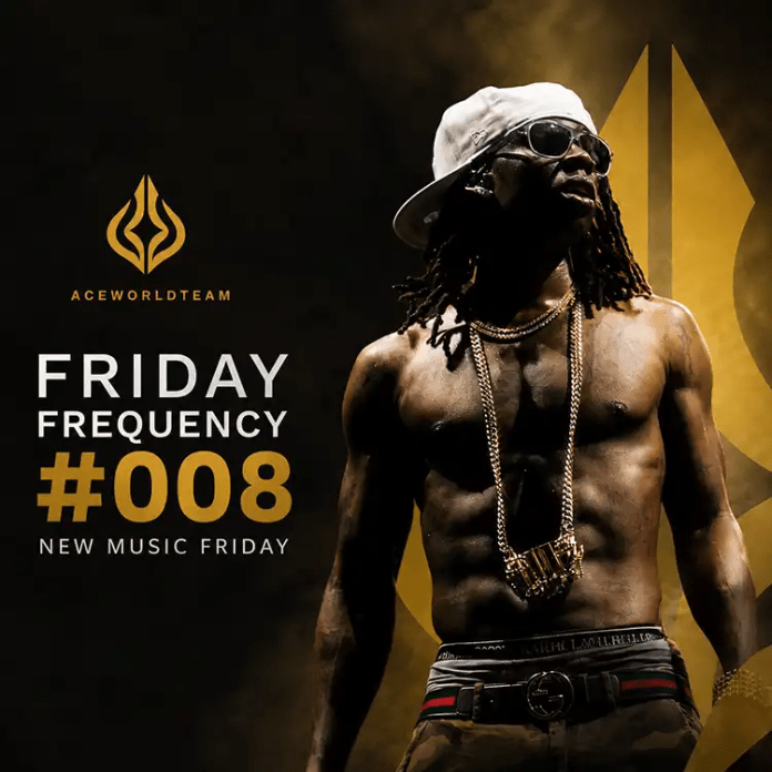 Rema featured on AceWorldTEAM's New Music Friday Friday Frequency #008 cover highlighting the best new African music releases from Nigeria, Ghana and South Africa.