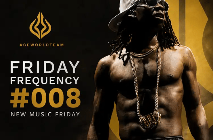 Rema featured on AceWorldTEAM's New Music Friday Friday Frequency #008 cover highlighting the best new African music releases from Nigeria, Ghana and South Africa.