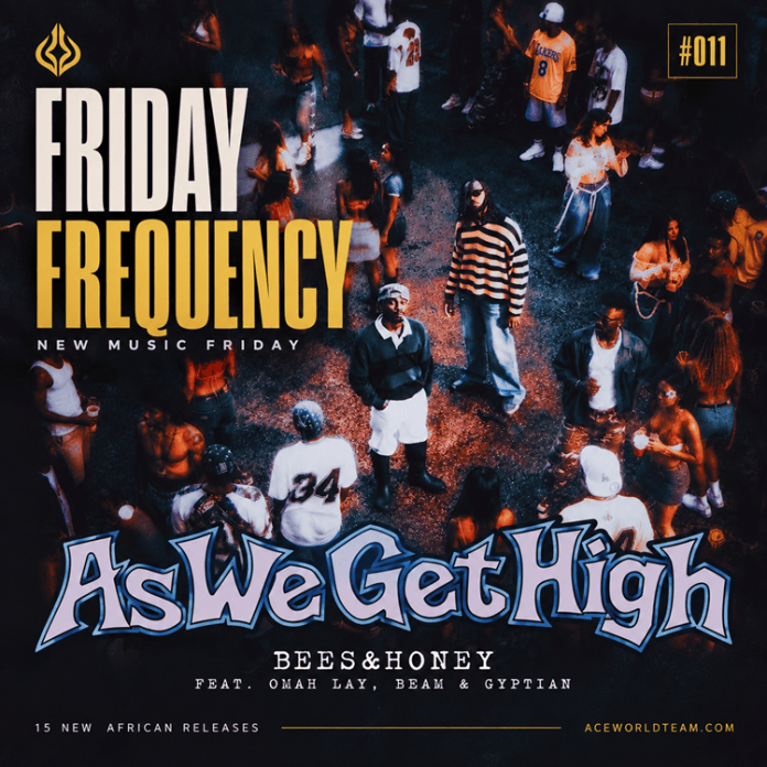 New Music Friday #011 cover featuring Bees & Honey, Omah Lay, BEAM and Gyptian