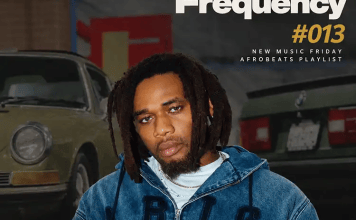 Friday Frequency #013 cover featuring BNXN for AceWorldTEAM’s New Music Friday Afrobeats playlist.