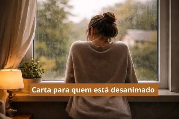 Carta para quem está desanimado