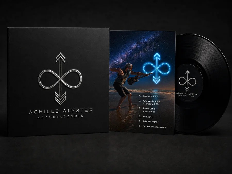 Coffret vinyle collector Achille Alyster — Acoustacosmic, avec pochette et disque noir