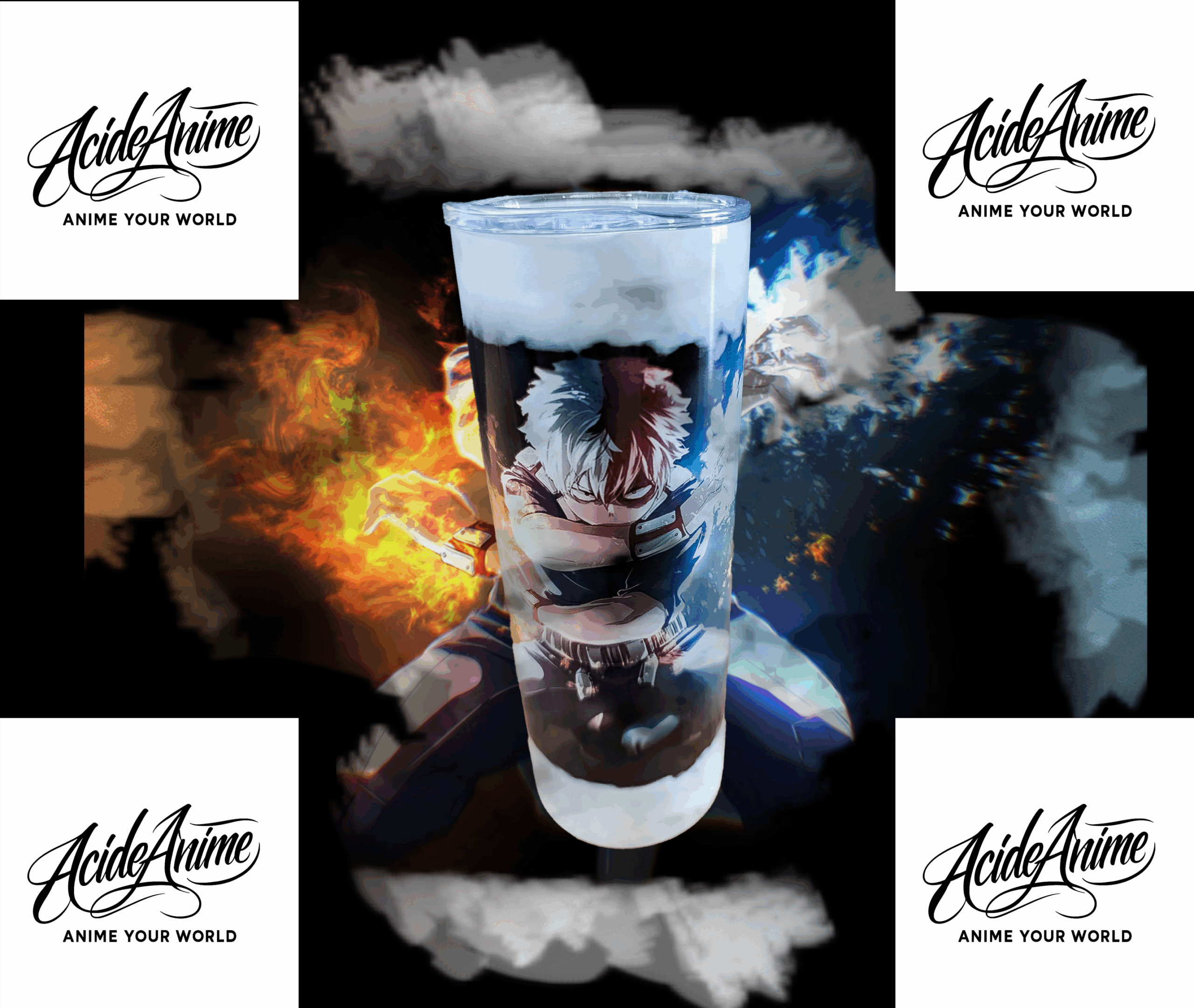 Gourde Todoroki My Hero Academia 90 cl – Personnalisée