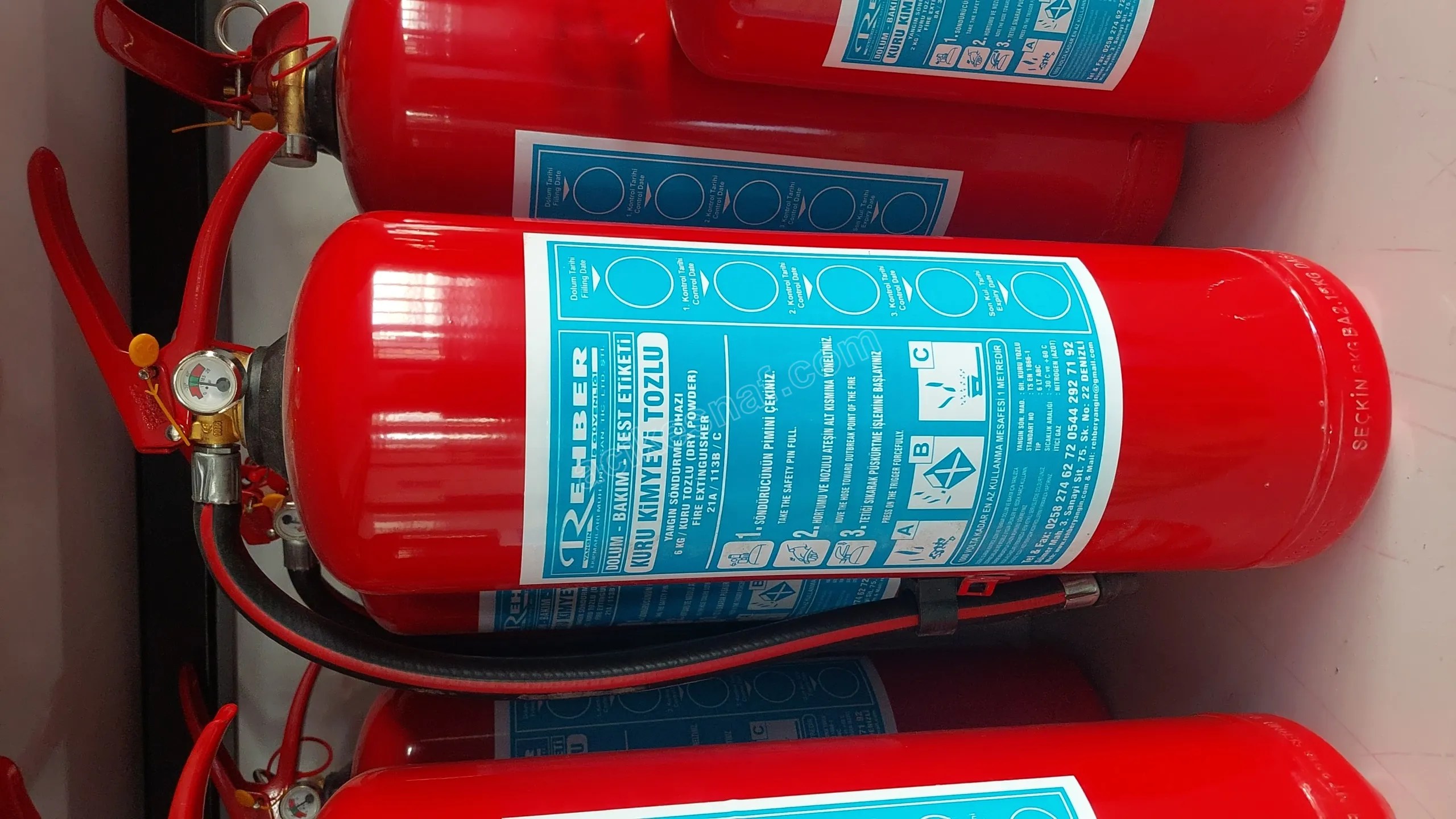 Yangın Söndürme Cihazı kuru tozlu 6 kg