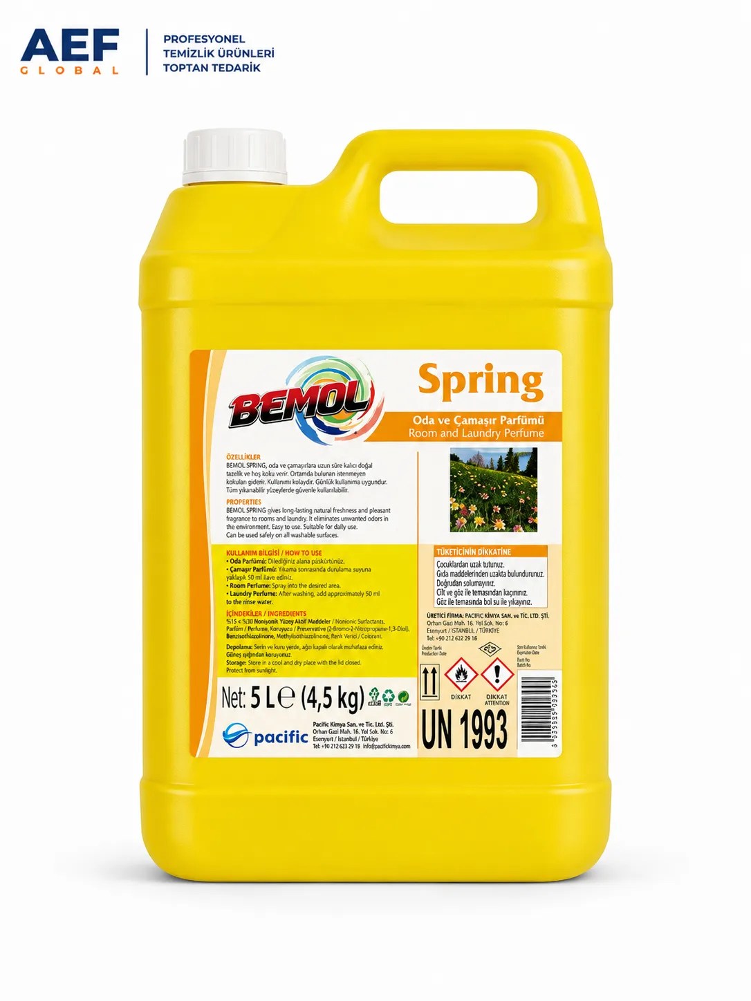 Bemol Spring Çamaşır Ve Oda Kokusu 5 Litre