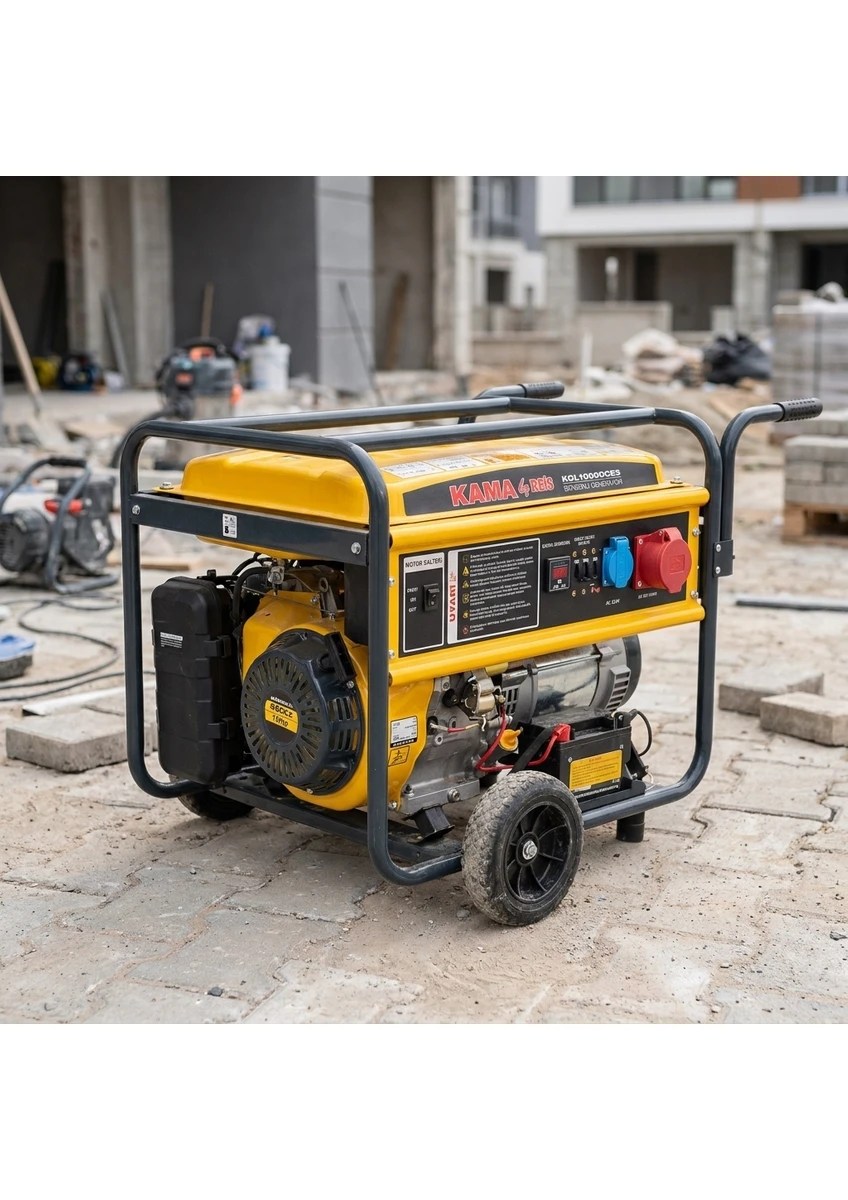 kgl 10000ce3 10 kva benzinli trifaze jeneratör – bakır sargılı, marşlı ve taşınabilir güç