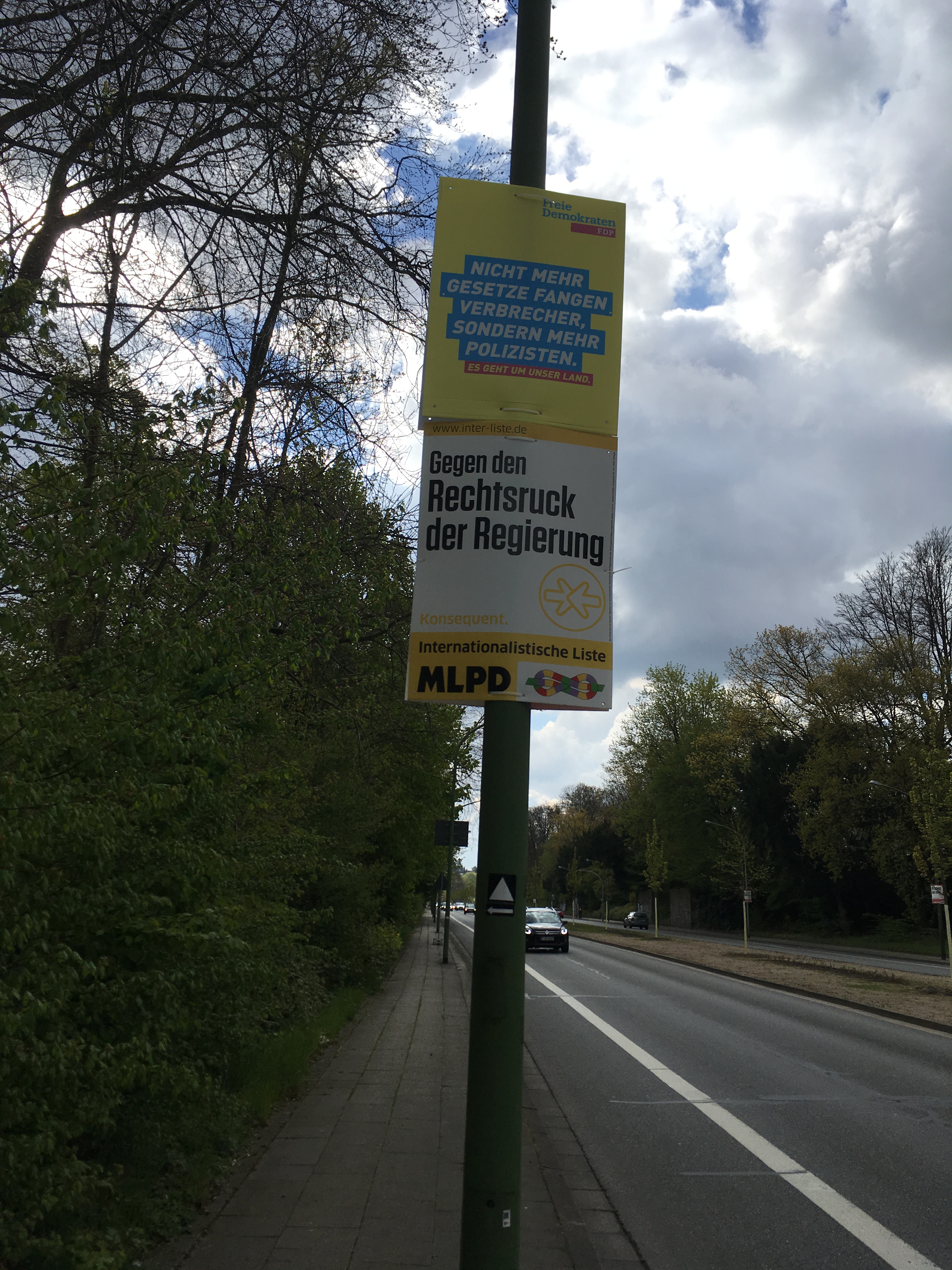 "Against the rightward shift of the goverment"