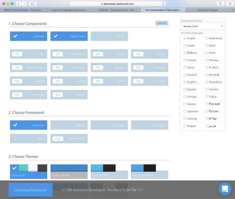 Mobiscroll Github - Gorgeous Ocean Pattern - Desktop