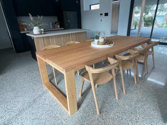 Otway dining table 3m in Tassie Oak