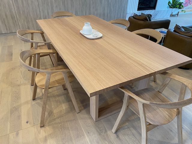 Rennick dining table in Vic Ash