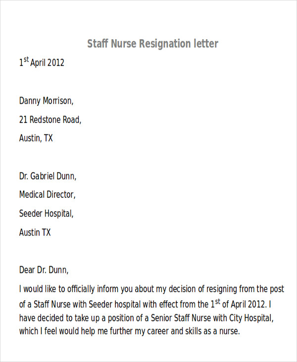 20 Sample Resignation Letter Template Important Elements And Tips Template Business Psd Excel Word Pdf
