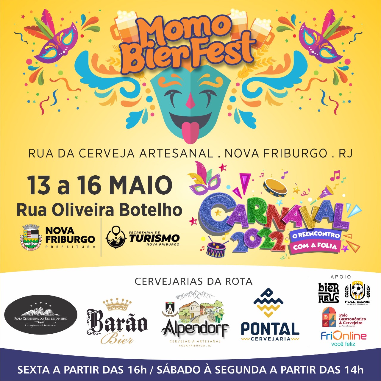 Rota Crevejeira RJ participa do Carnaval de Nova Friburgo com três de suas integrantes