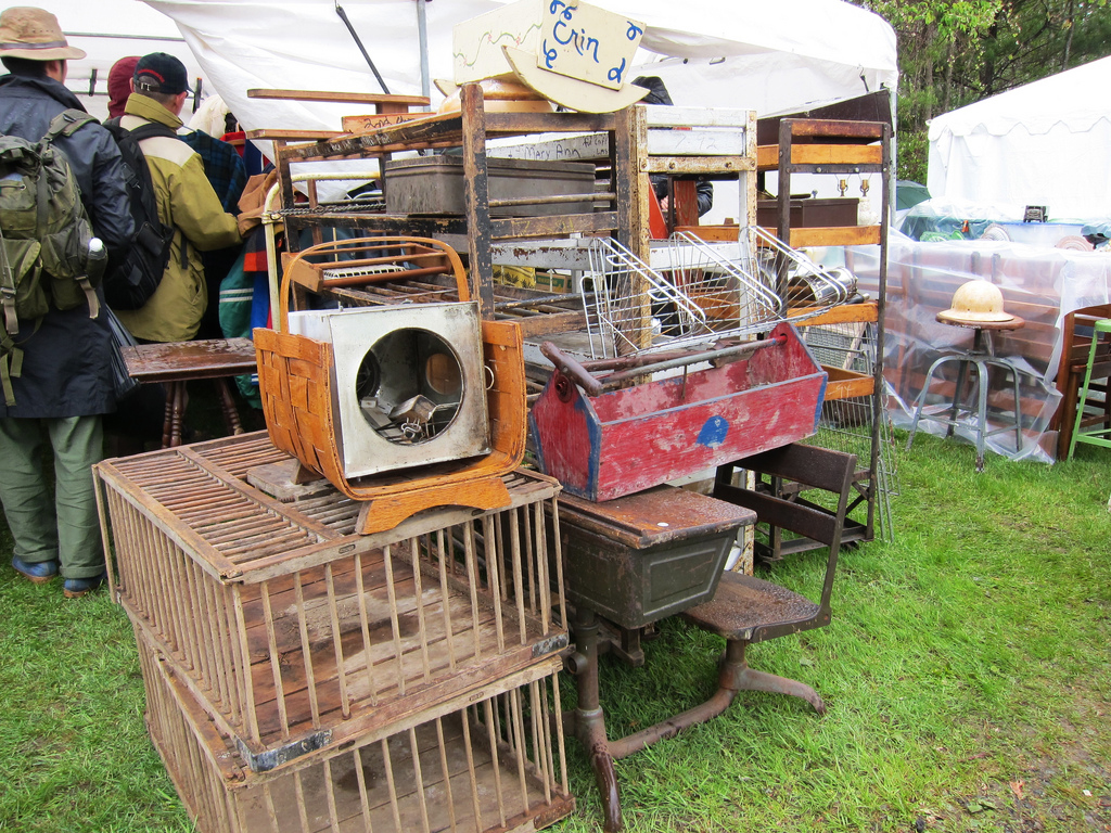 Brimfield Day 2 Treasure & Rain (Part I) A Continuous Lean.