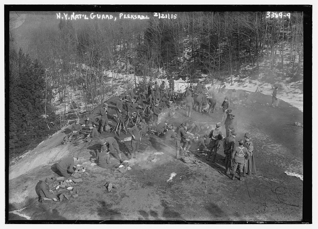Maneuvers at Peekskill N.Y. National Guard c.1915 A Continuous Lean.