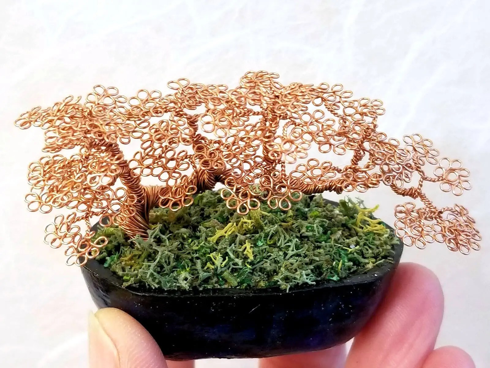 Miniature Wire Bonsai Tree L17 image 2 of 5