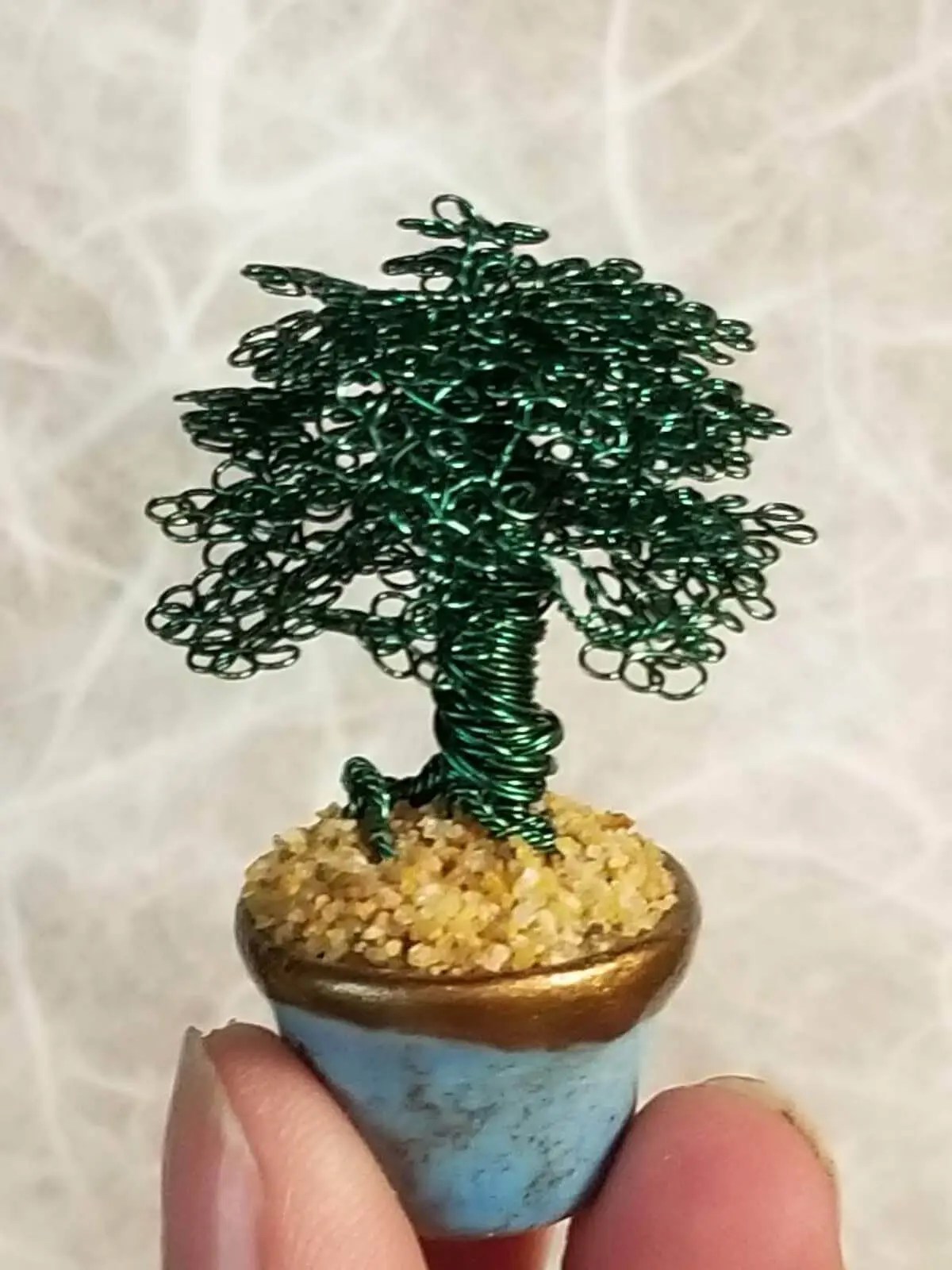 Miniature Wire Bonsai Tree M6 image 2 of 5