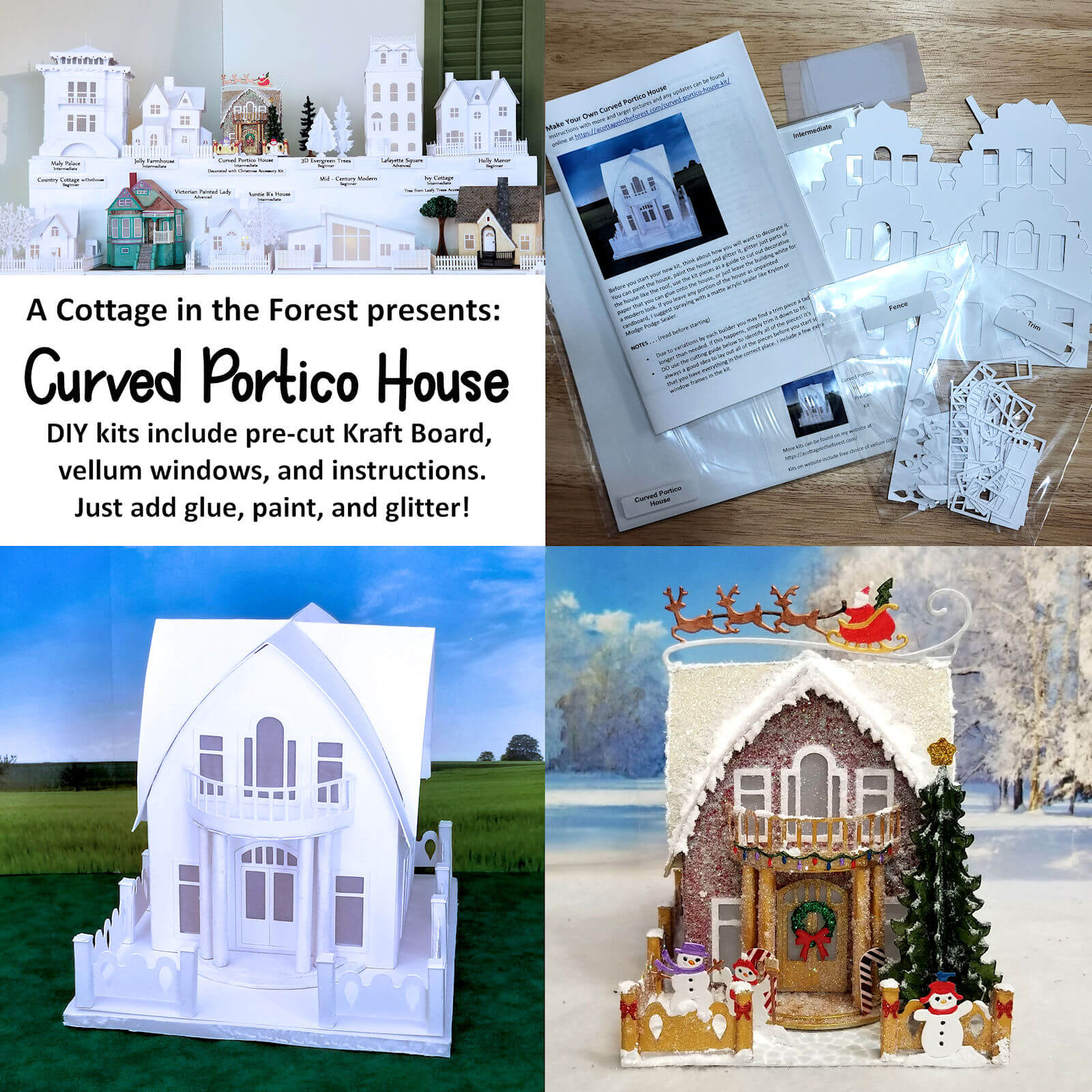Pre-Cut Curved Portico House Kit - Image 2