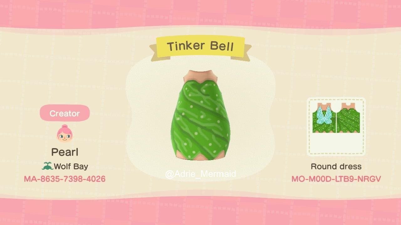 Tinker Bell - Animal Crossing Pattern Gallery & Custom Designs