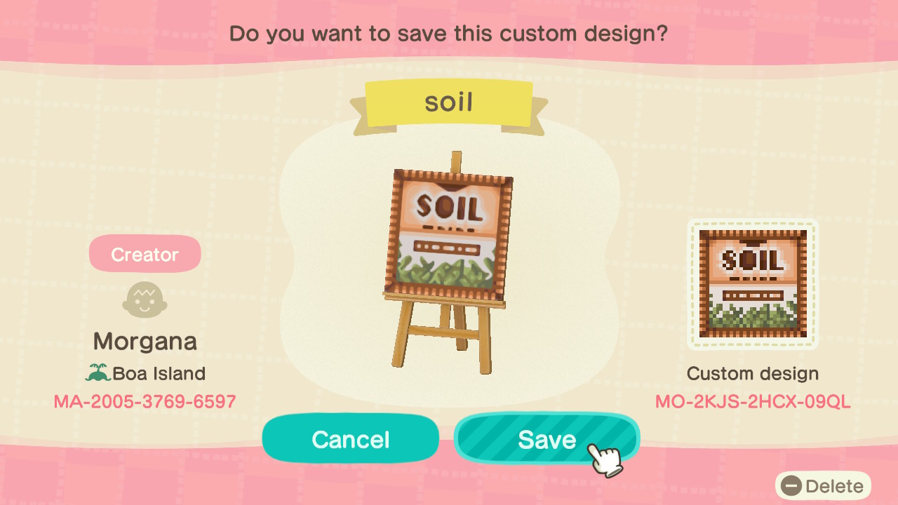 Soil Bag Animal Crossing Pattern Gallery & Custom Designs