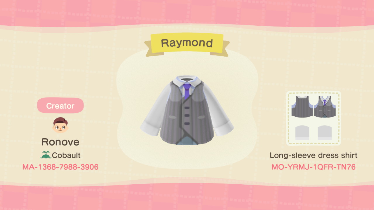 dress shirt - Animal Crossing Pattern 