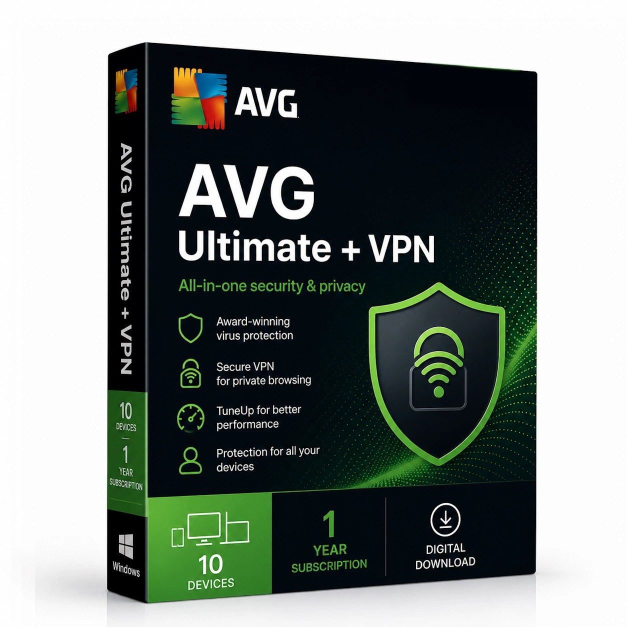 AVG Ultimate VPN 10-devices 1-year License